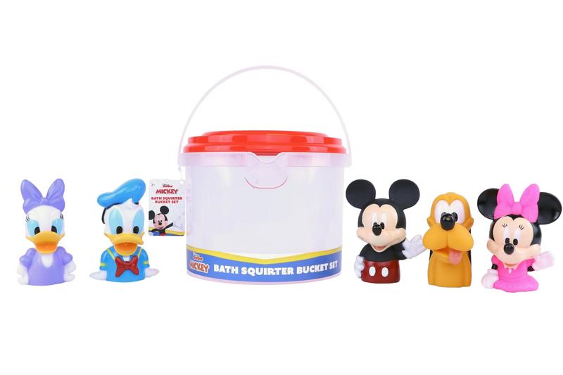 Imagem de Conjunto de brinquedos de banho Disney Mickey & Friends com balde organizador