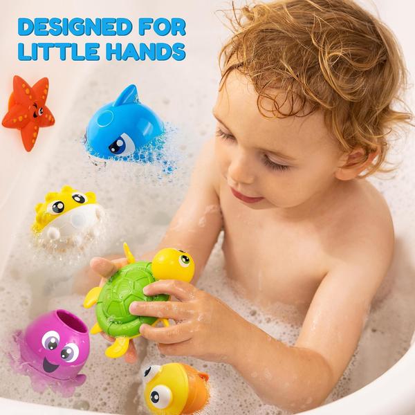 Imagem de Conjunto de brinquedos de banho para bebês JOYIN Magnetic Fishing Rod com peixe e muito mais