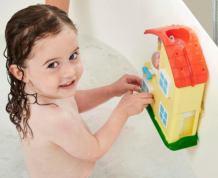 Conjunto de brinquedos de banho TOMY Peppa Pig House Toddler 18 meses ou mais Imagem de Conjunto de brinquedos de banho TOMY Peppa Pig House Toddler 18 meses ou mais