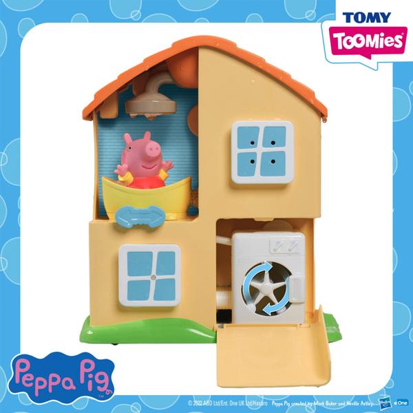 Conjunto de brinquedos de banho TOMY Peppa Pig House Toddler 18 meses ou mais Imagem de Conjunto de brinquedos de banho TOMY Peppa Pig House Toddler 18 meses ou mais