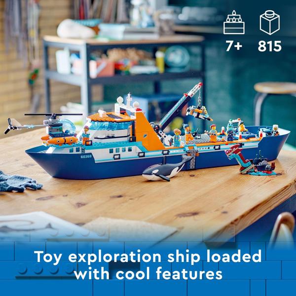 Imagem de Conjunto de brinquedos de construção LEGO City Arctic Explorer Ship 60368