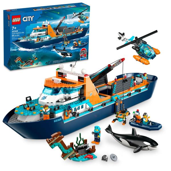 Imagem de Conjunto de brinquedos de construção LEGO City Arctic Explorer Ship 60368