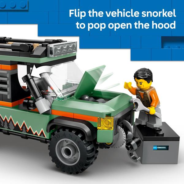 Imagem de Conjunto de brinquedos de construção LEGO City Off-Road 4x4 Mountain Truck 60447