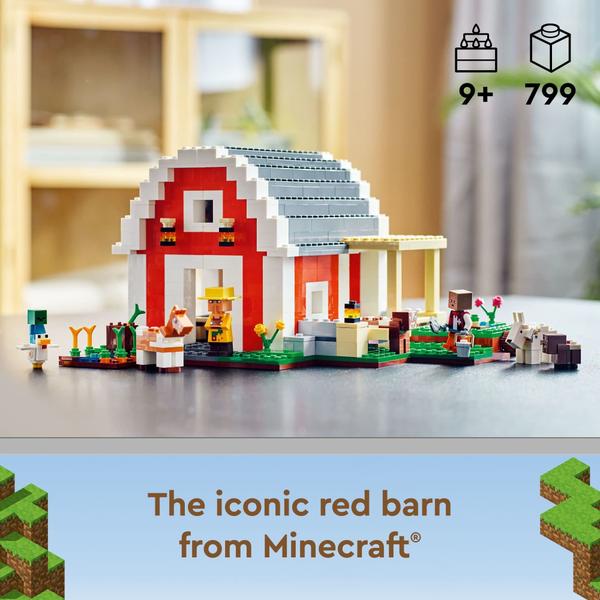 Imagem de Conjunto de brinquedos de construção LEGO Minecraft The Red Barn 21187 9+ Years