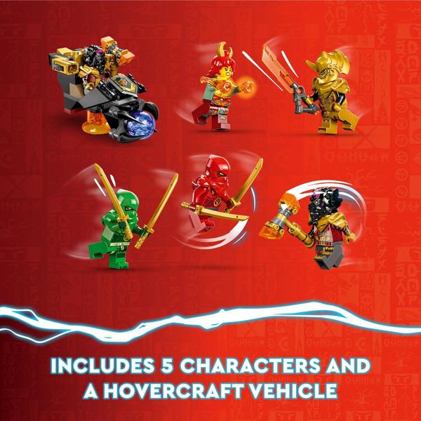 Imagem de Conjunto de brinquedos de construção LEGO NINJAGO Heatwave Transforming Lava Dragon 71793 com 5 minifiguras