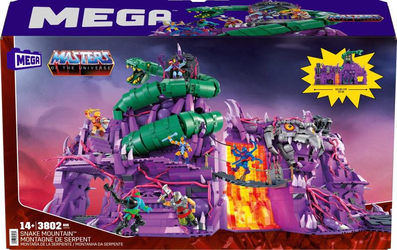 Conjunto de brinquedos de construção Mega Masters of the Universe Snake Mountain Imagem de Conjunto de brinquedos de construção Mega Masters of the Universe Snake Mountain