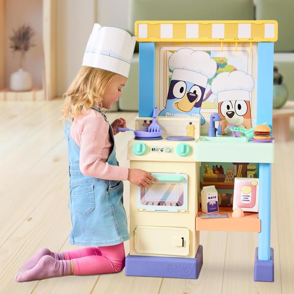 Imagem de Conjunto de brinquedos de cozinha Bluey Cook com chef com mais de 20 sons de 90 cm de altura