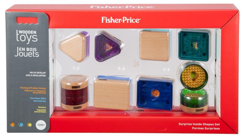 Imagem de Conjunto de brinquedos de madeira Toy Fisher-Price Surprise Inside Shapes