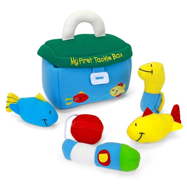 Imagem de Conjunto de brinquedos de pelúcia GUND Baby Play Soft My First Tackle Box de 5 peças