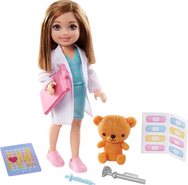 Imagem de Conjunto de brinquedos Doll Barbie com Chelsea Can Be Doctor & Accessory