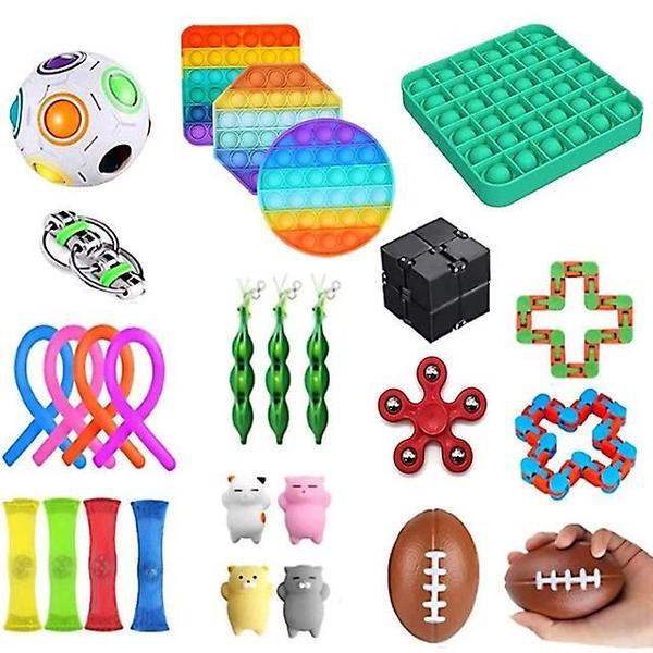 Conjunto de brinquedos Fidget Wokex 21/30 unidades de descompressão sensorial Imagem de Conjunto de brinquedos Fidget Wokex 21/30 unidades de descompressão sensorial