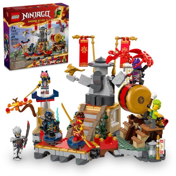 Imagem de Conjunto de brinquedos LEGO NINJAGO Tournament Battle Arena 71818 com 6 minifiguras