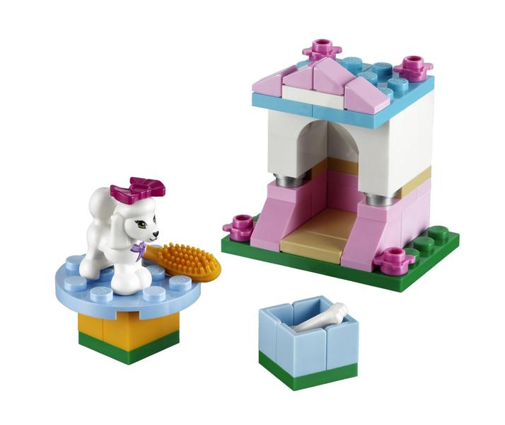 Imagem de Conjunto de brinquedos LEGO Poodle Little Palace com poodle, canil e acessórios