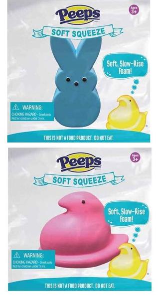 Imagem de Conjunto de brinquedos Little Kids Peeps Easter Squishy Slow Rise Foam