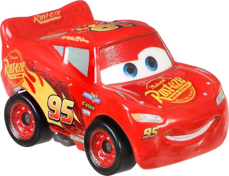 Imagem de Conjunto de brinquedos Mattel Disney Pixar Cars Mini Racers, pacote com 10 veículos