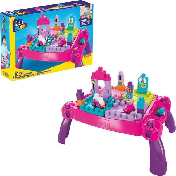 Imagem de Conjunto de brinquedos Mega Bloks First Builders Toddler com mesa de atividades