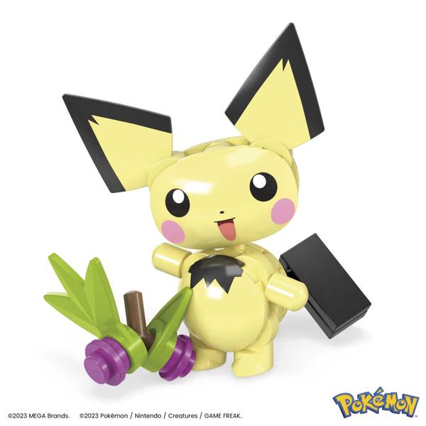 Imagem de Conjunto de brinquedos para construção de bonecos de ação MEGA Pokémon Pichu's Forest