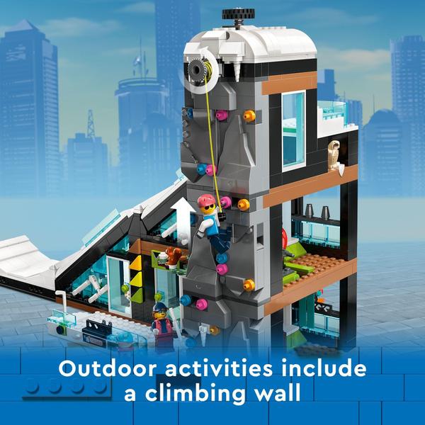 Imagem de Conjunto de brinquedos para construção LEGO City Ski and Climbing Center 60366