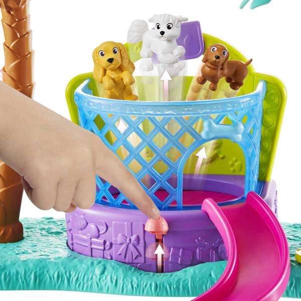 Imagem de Conjunto de brinquedos Polly Pocket Bounce & Bark Puppy Park com boneca Polly