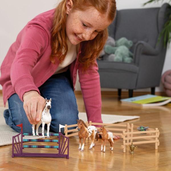 Imagem de Conjunto de brinquedos Schleich Horse Club Lisa's Tournament Training 17 unidades