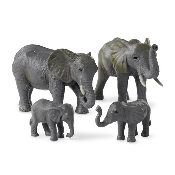 Imagem de Conjunto de brinquedos Terra by Battat African Elephant Family, 4 peças de mais de 3 anos