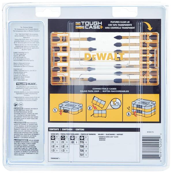 Imagem de Conjunto de brocas Impact Driver DEWALT FlexTorQ de 22 peças DWA2FTS22IR