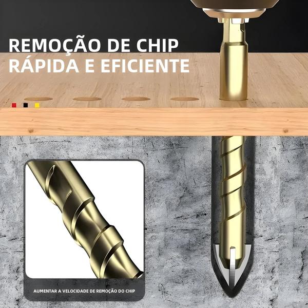 Imagem de Conjunto De Brocas Para Azulejo Hexagonal Cruzado De 3-12 Mm 5 Peças 7 Peças Para Brocas De