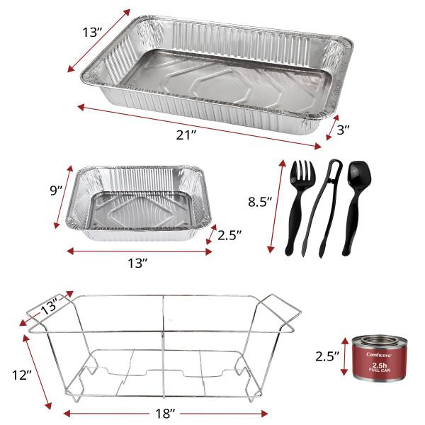 Imagem de Conjunto de buffet de pratos descartáveis para atrito Comficove de 3 peças