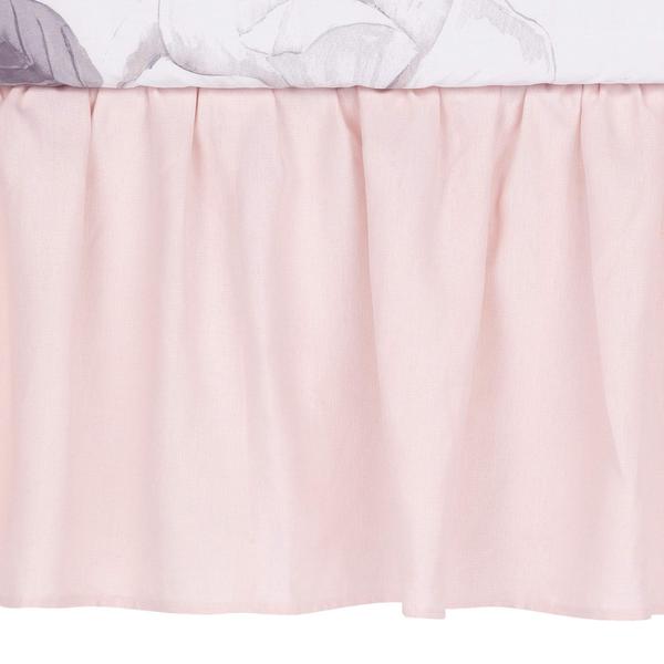 Imagem de Conjunto de cama de berço Lambs & Ivy Floral Garden em aquarela rosa