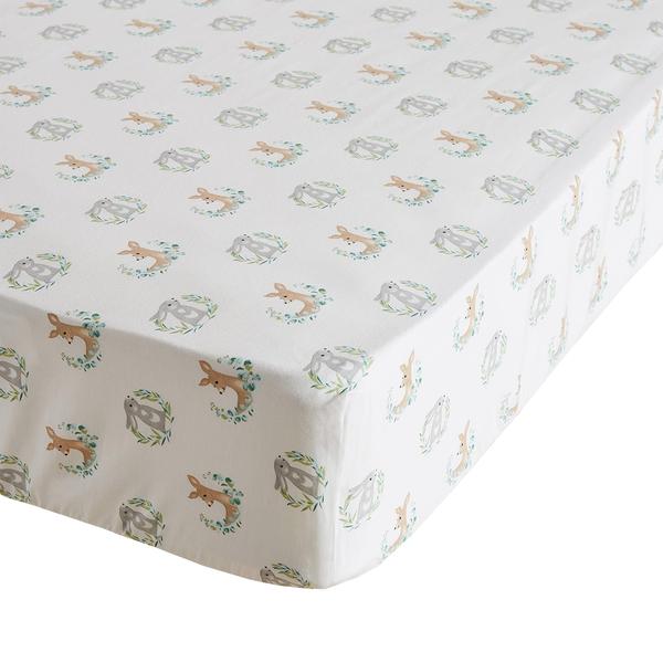 Imagem de Conjunto de cama de berço Levtex Baby Woodland Pals 5 peças de creme