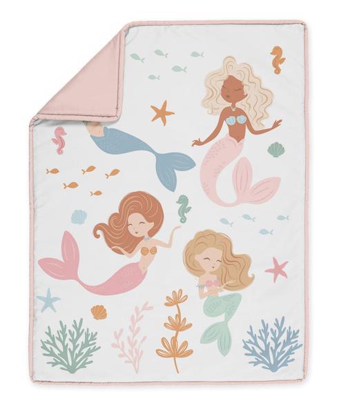 Imagem de Conjunto de cama de berço Sweet Jojo Designs Ocean Mermaids Girl