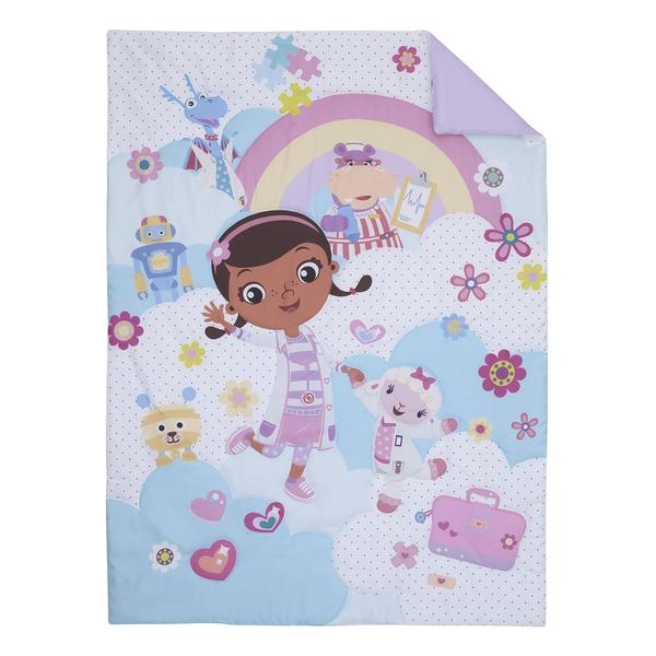 Imagem de Conjunto de cama infantil Disney Doc McStuffins Cuddle Team 4 peças