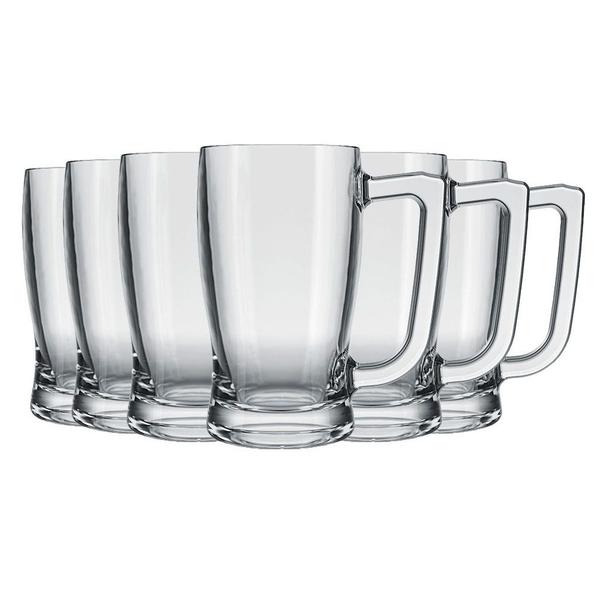 Imagem de Conjunto de Canecas de Cerveja Chopp 340ml 6 Unidades Nadir