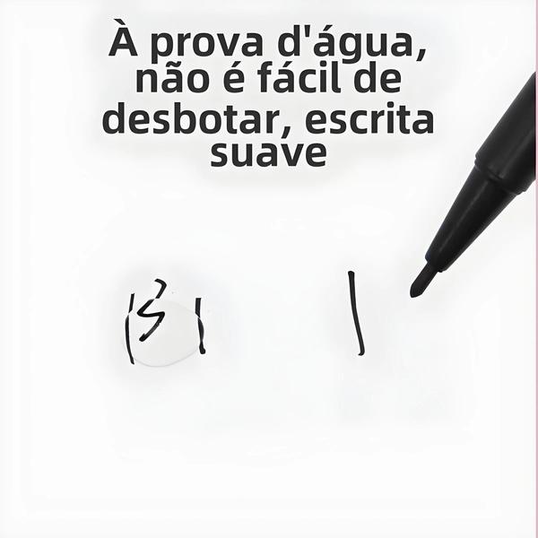 Imagem de Conjunto De Canetas Marcadoras De Cabeça Dupla À Prova D'água 10 Peças Preto Azul Vermelho Tinta