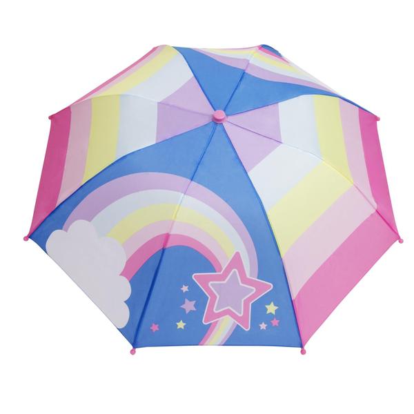 Imagem de Conjunto de capa de chuva e guarda-chuva Addie & Tate Rainbow para meninas de 5 a 7 anos