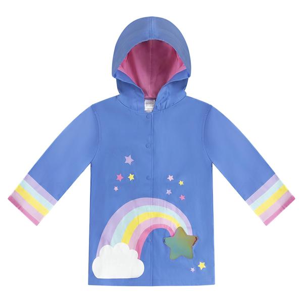 Imagem de Conjunto de capa de chuva e guarda-chuva Addie & Tate Rainbow para meninas de 5 a 7 anos