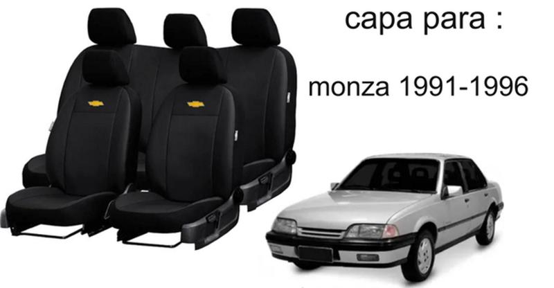 Imagem de Conjunto de Capa de Couro Monza 1991-1996 + Tapetes Personalizados e Capa de Volante