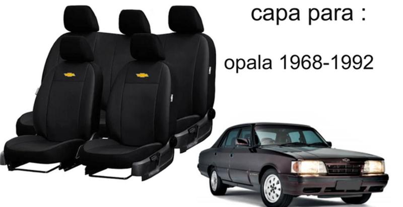 Imagem de Conjunto de Capa de Couro Opala 1968-1992 + Capa de Cobrir e Limpador de Vidros