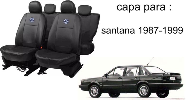 Imagem de Conjunto de Capa de Couro Santana 94-96 + Capa de Cobrir + Limpador Premium