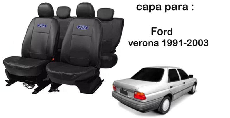 Imagem de Conjunto de Capa de Couro Verona 91-03 + Tapete + Capa de Volante Personalizável