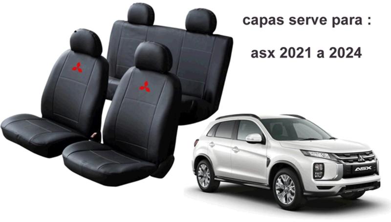 Imagem de Conjunto de Capa Ergonômico ASX 2021 a 2024 + Capa de Cobertura e Limpador Automotivo