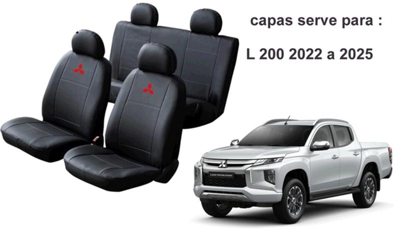 Imagem de Conjunto de Capa Premium L200 2022 a 2025 + Capa de Cobertura e Limpador Ajustável