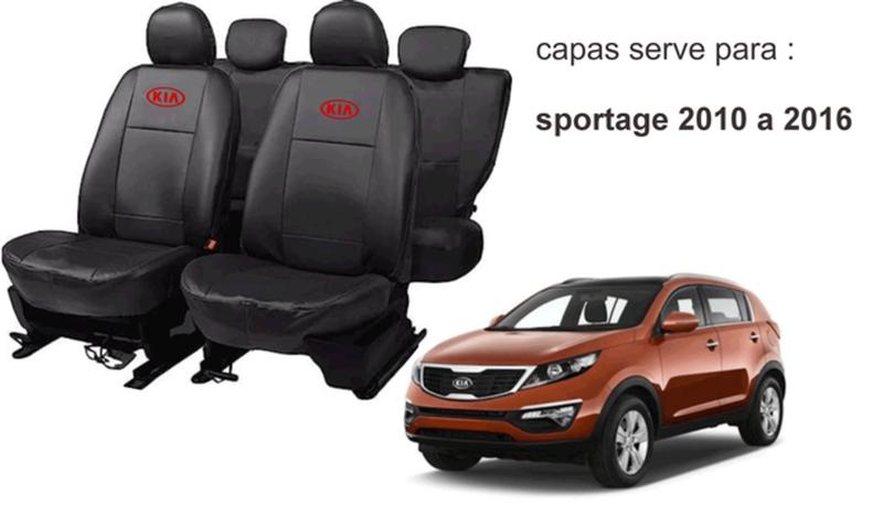 Imagem de Conjunto de Capa Sportage 2010 a 2016 + Tapete + Capa de Volante: Qualidade e Conforto