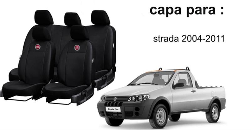 Imagem de Conjunto de Capa Strada 04-11 + Tapetes e Capa de Volante Personalizada