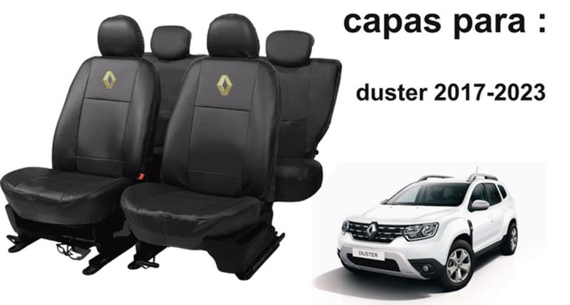 Imagem de Conjunto de Capas de Couro Renault Duster 2017-2023 com Acessórios