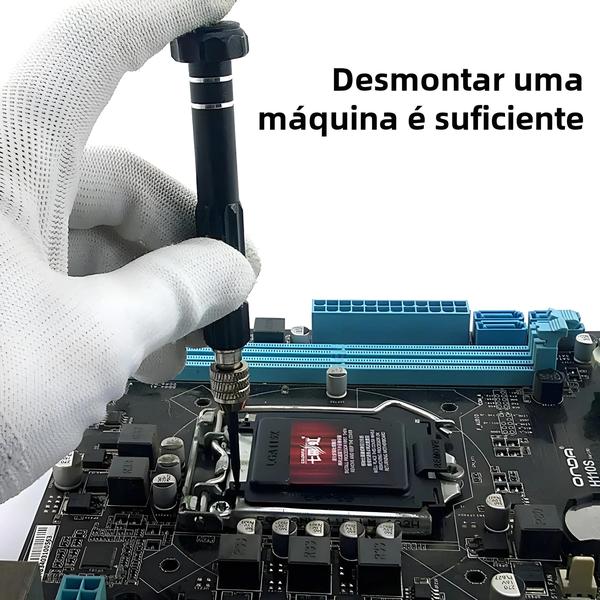 Imagem de Conjunto de Chave de Fenda de Precisão 10 em 1 - Para Celulares, Notebooks e Computadores