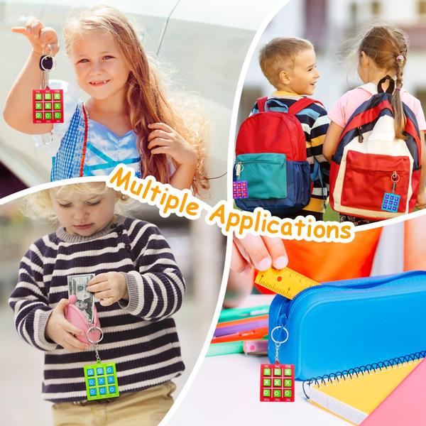 Conjunto de chaveiros Tic Tac Toe, 16 peças para festas de aniversário, lembrancinhas para crianças - Basytodio Imagem de Conjunto de chaveiros Tic Tac Toe, 16 peças para festas de aniversário, lembrancinhas para crianças
