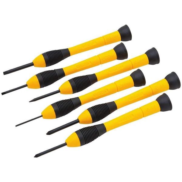 Imagem de Conjunto de chaves de fenda Stanley Tools Precision 6 peças