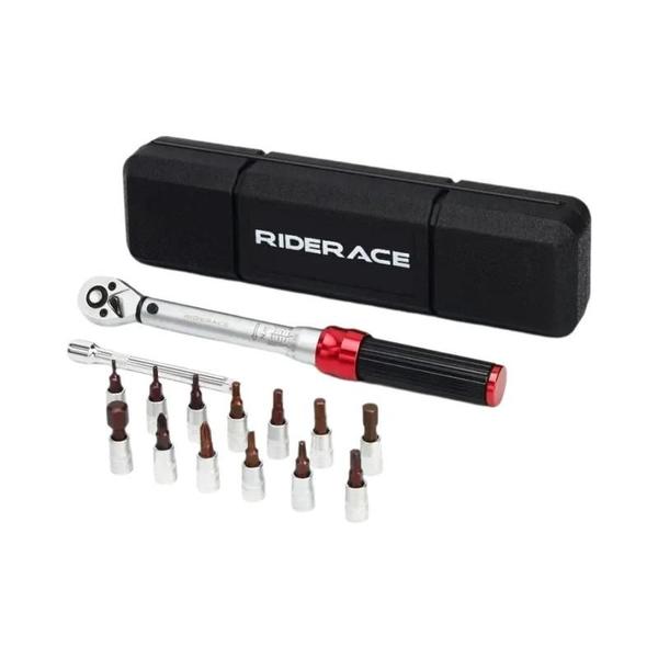 Imagem de Conjunto de Chaves de Torque para Bicicleta Riderace - 15 Peças (1/4", 2-24Nm)