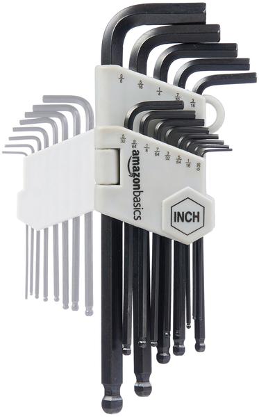 Imagem de Conjunto de chaves Hex Key Allen de 26 peças Amazon Basics